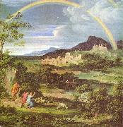 Joseph Anton Koch Heroische Landschaft mit dem Regenbogen Germany oil painting artist